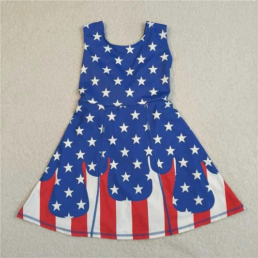 Patriotic Ice Cream Drip Athletic Dress