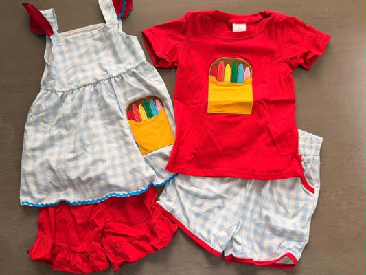 Crayon Box Short Set