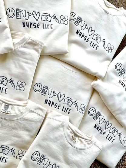 Nurse Life- Embroidered