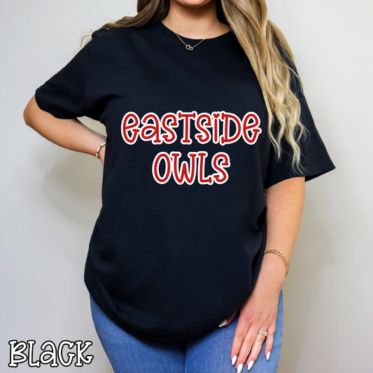 Eastside Owls Pop Name with Outline