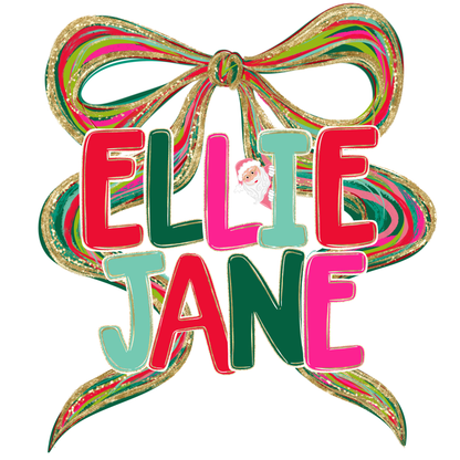 Christmas Watercolor Name