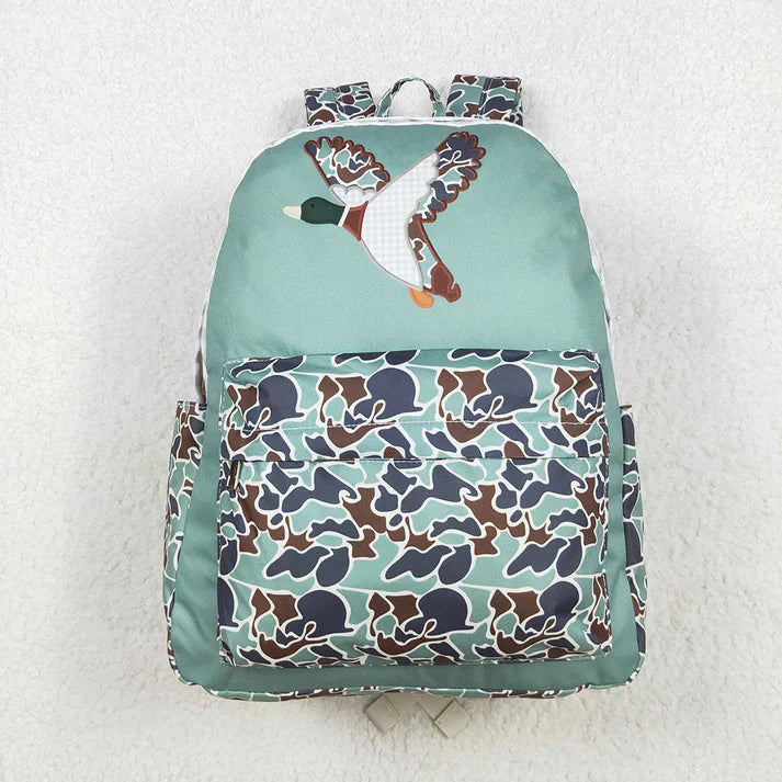 Camo Bookbag- Dog and Mallard