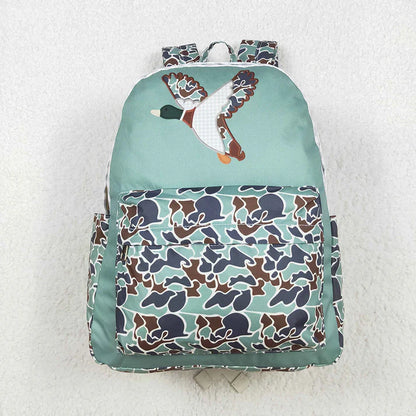 Camo Bookbag- Dog and Mallard