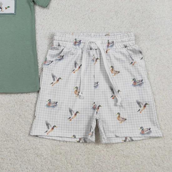 Flying Mallards Checkered 2pc Set