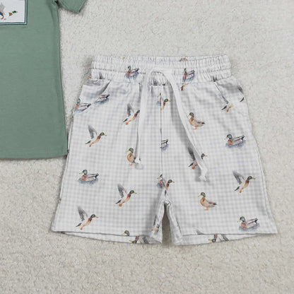 Flying Mallards Checkered 2pc Set