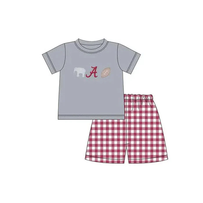 Elephant Short Outfit Checkered Shorts