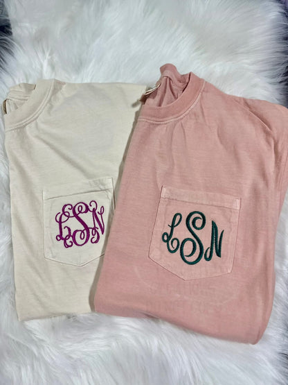 Embroidered Monogram Sale