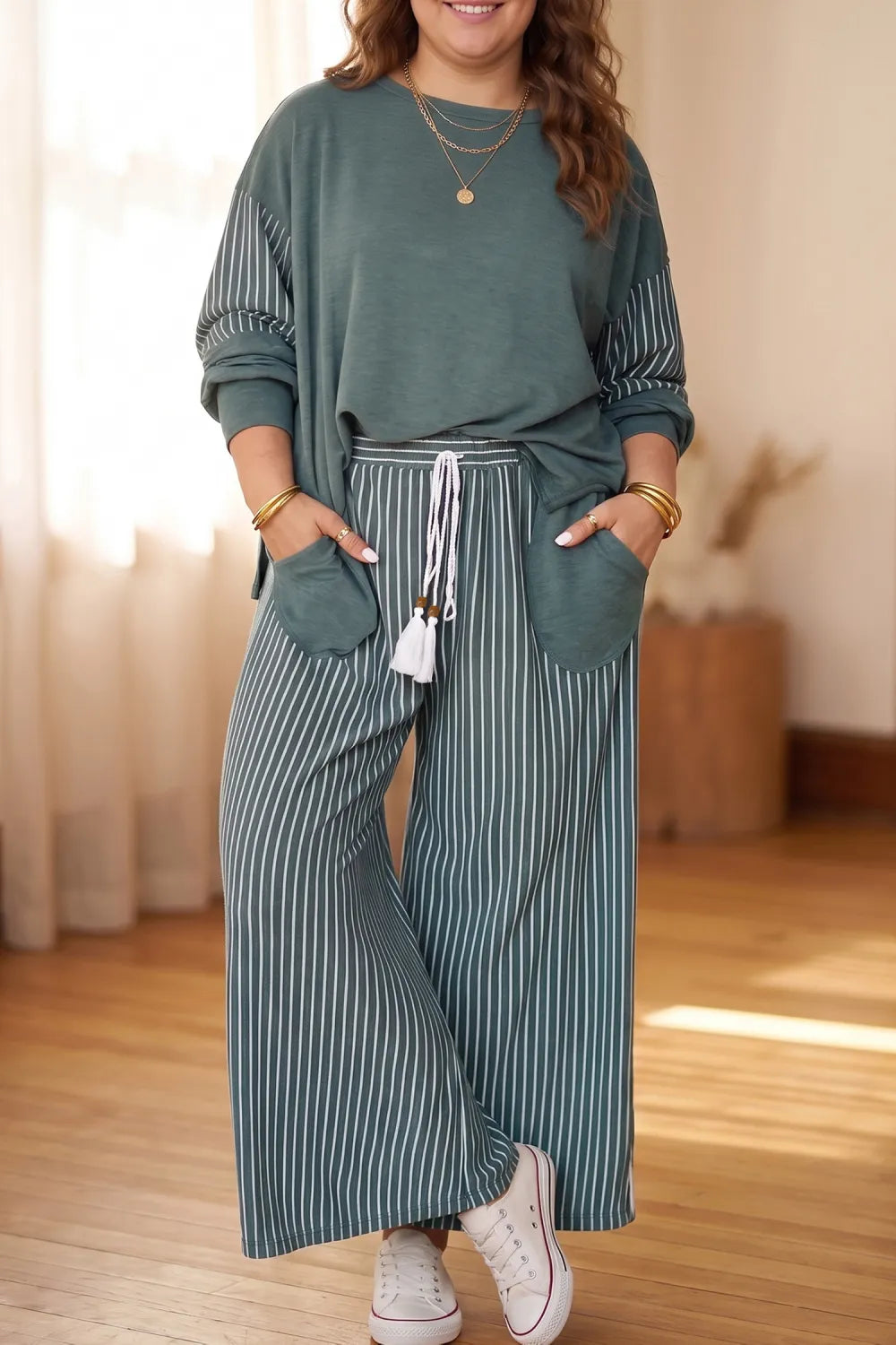 Green Bay  Patchwork 2pc Set- S-4X- PREORDER