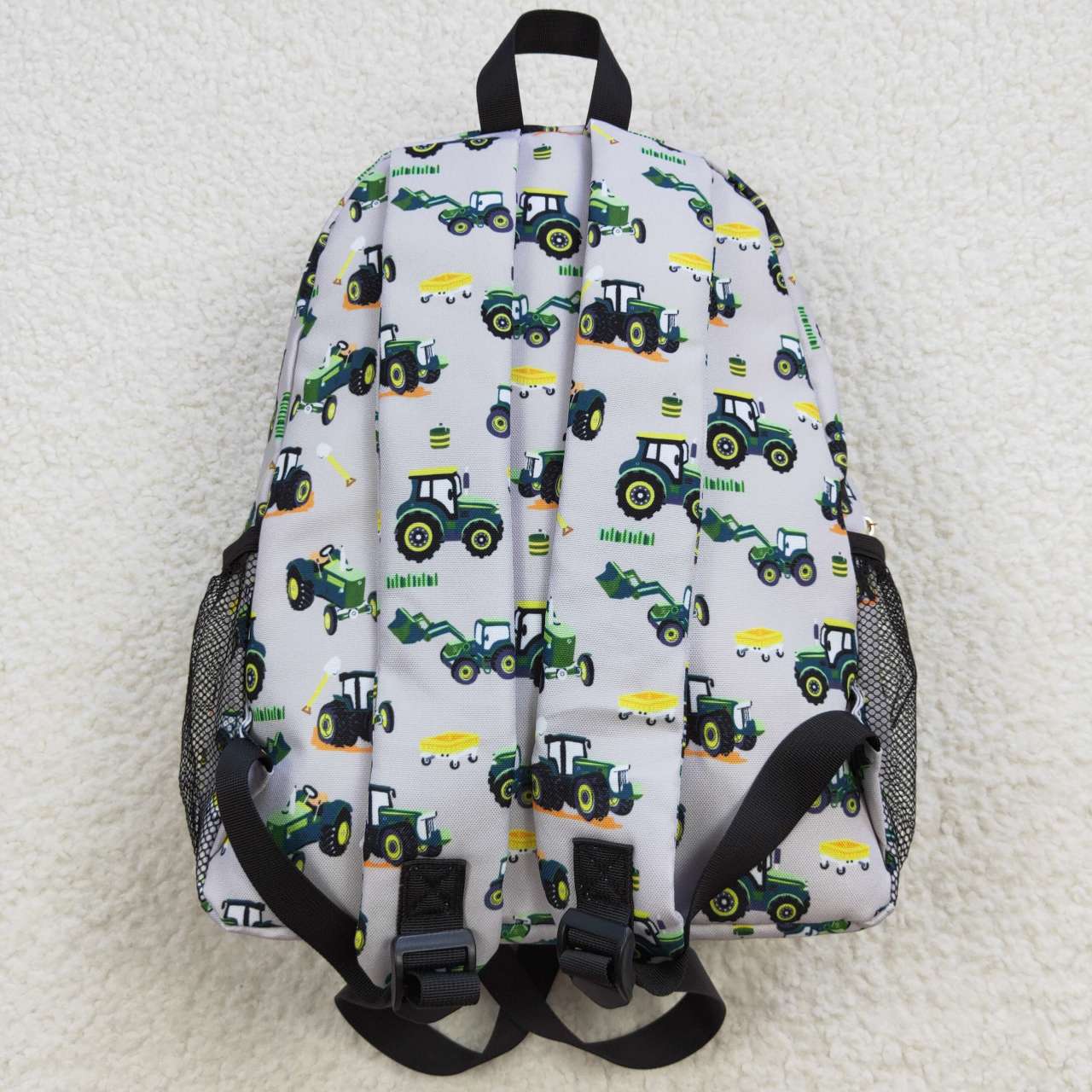 Green Tractor Full Zip Front Bookbag