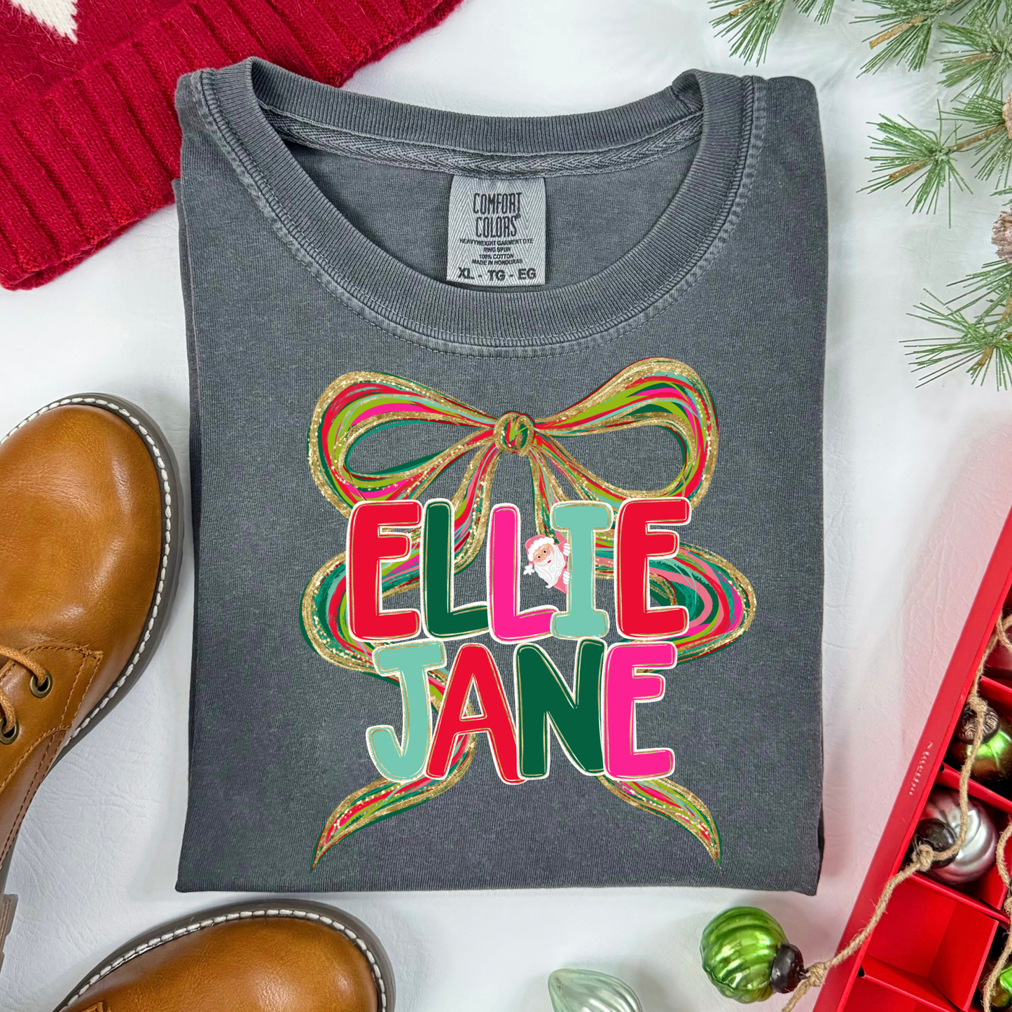 Christmas Watercolor Name