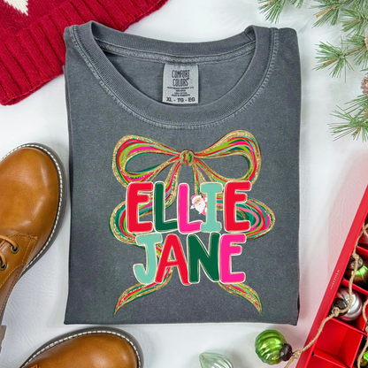 Christmas Watercolor Name