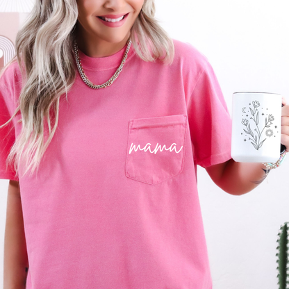 Printed Monogram Pocket Tee