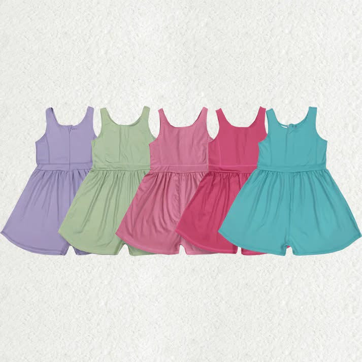 Girls Athletic Rompers