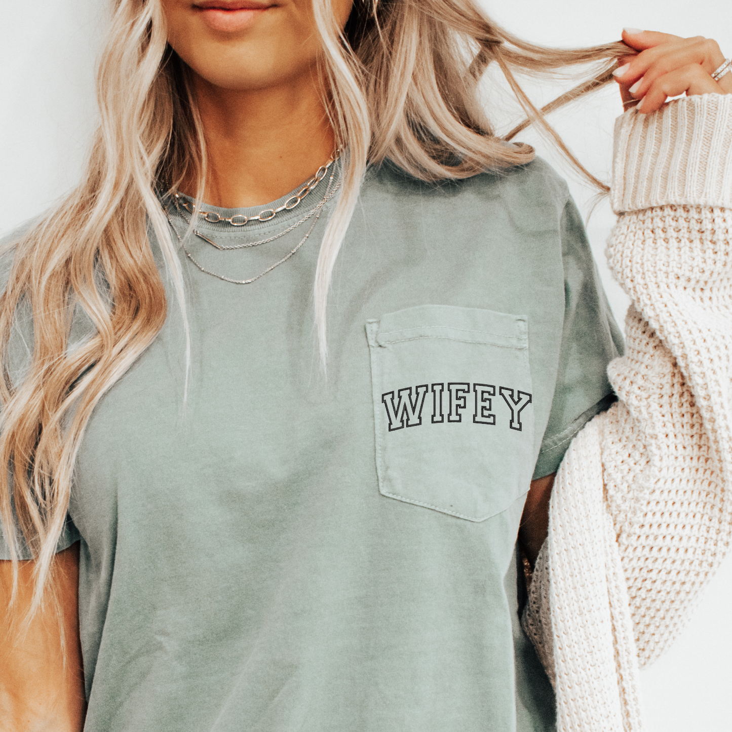 Printed Monogram Pocket Tee