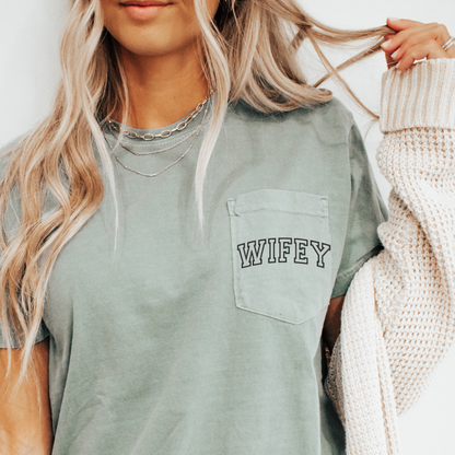 Printed Monogram Pocket Tee
