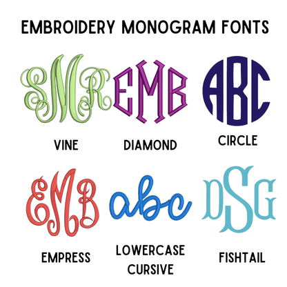 Embroidered Monogram Baseball Hat- ADULT AND YOUTH