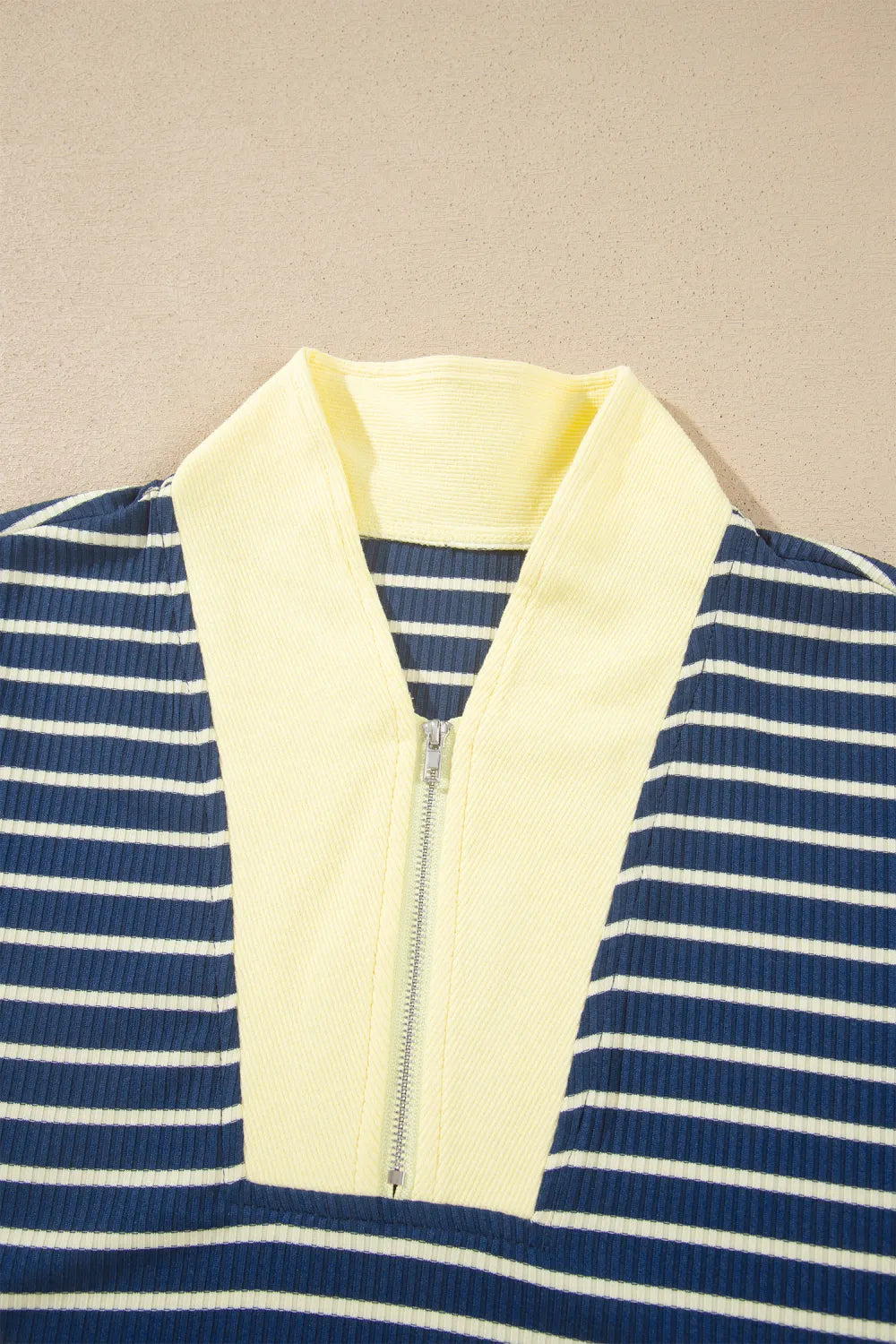 Blue Stripe Color Block 2pcs Set