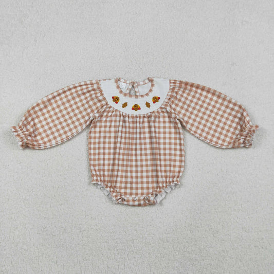 Smocked Turkey Long Sleeve Bubble