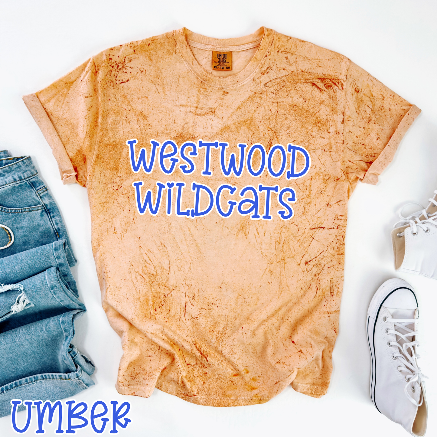 Westwood Wildcats Pop Name with Outline