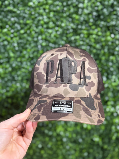 One Word Camo Embroidered Hat