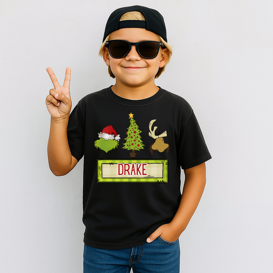 Boy Grinch Trio with Name