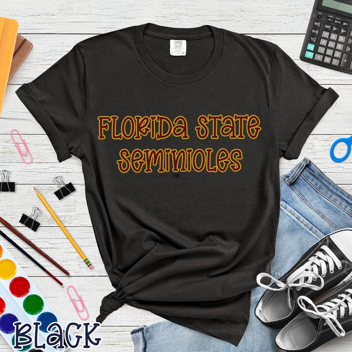 Florida State Seminoles Pop Name with Outline