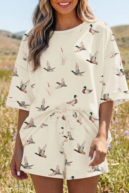 Mallard Duck 2pc Short Set