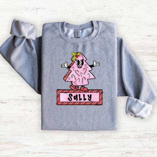 Pink Christmas Tree with Name