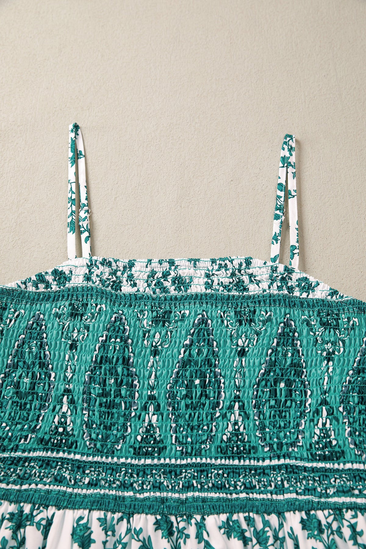 RTS Green Boho Floral Maxi Dress- XL
