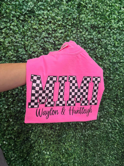 Checkered Mama Customizable