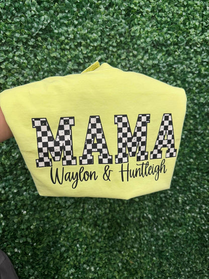 Checkered Mama Customizable