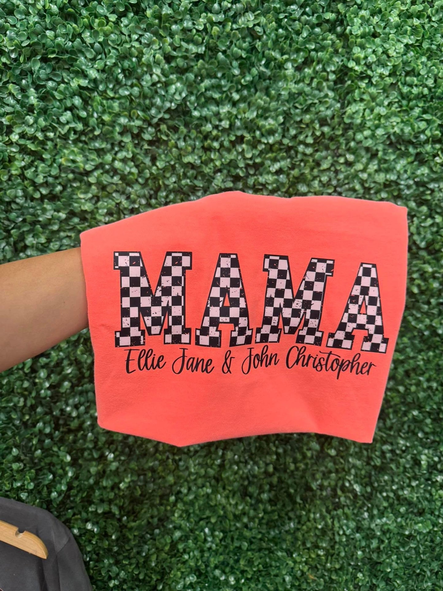 Checkered Mama Customizable