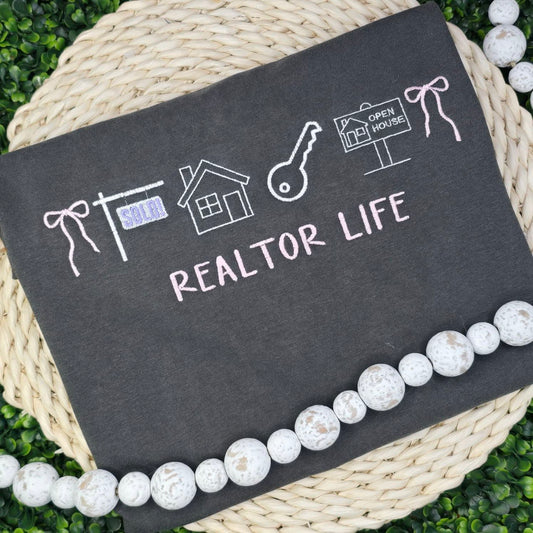 Realtor Life Embroidered