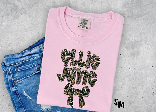 Camo Name with Bow