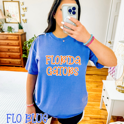 Florida Gators Pop Name with Outline