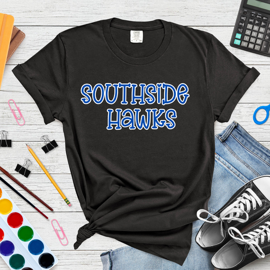 Southside Hawks Pop Name with Outline