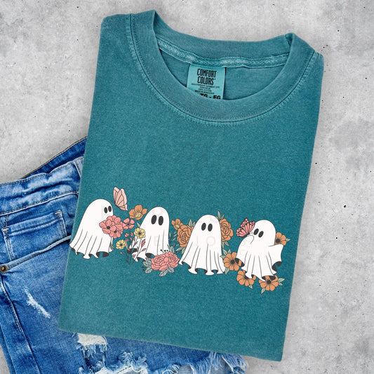 5 Ghosts with Flowers