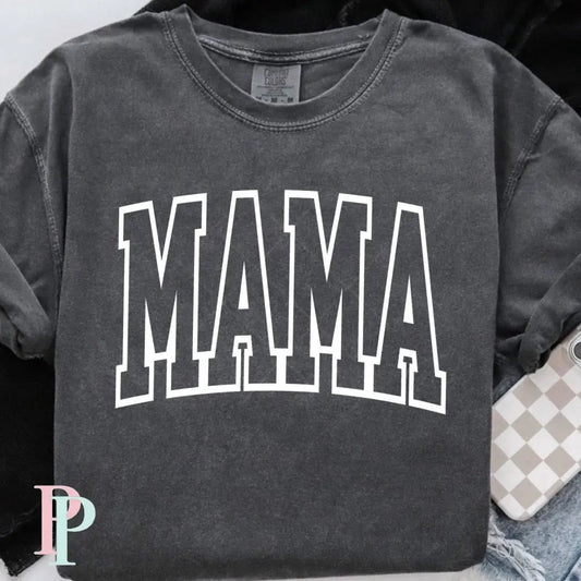White outline Mama