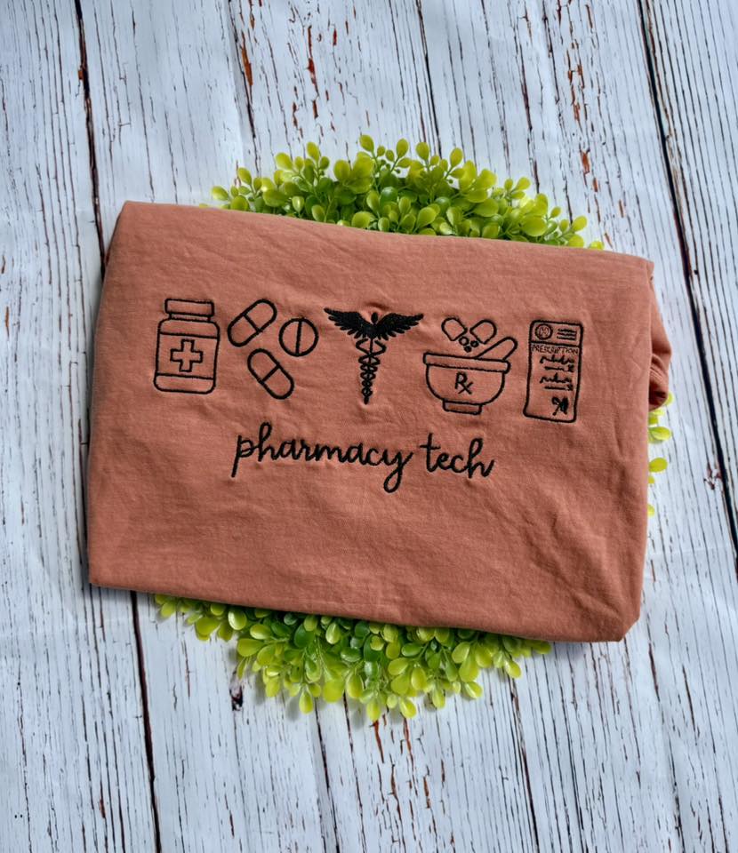Pharmacy Tech Embroidered