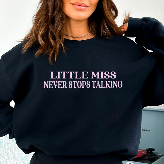 Little Miss Never Stop Talking- Pink