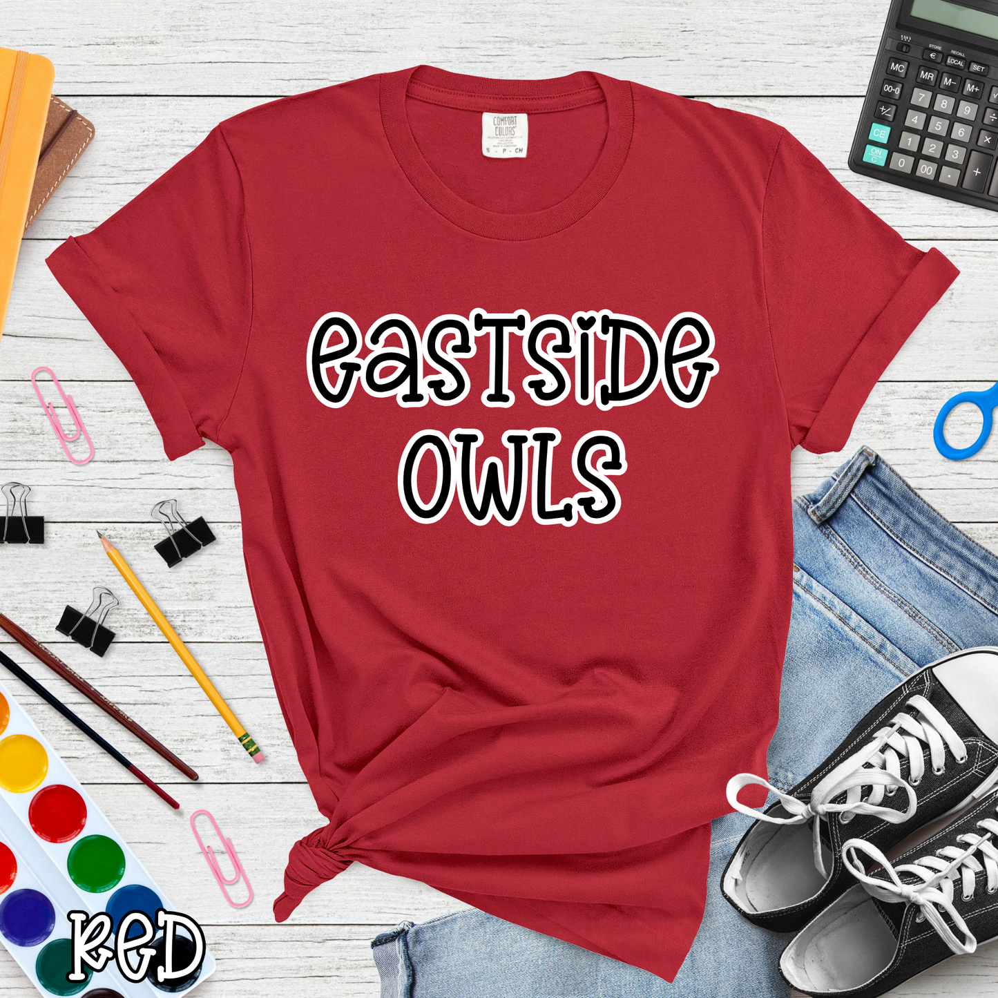 Eastside Owls Pop Name with Outline