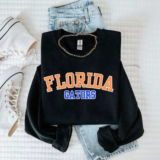 Curved Florida Gators- Blue/White/Orange