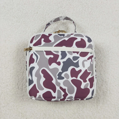 Brown and Grey Duck Camo  Embroidered Lunchbox