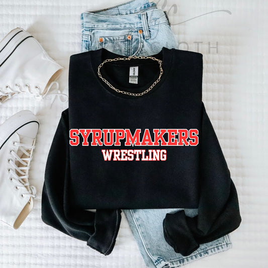 Straight Syrupmakers Wrestling (Red/White)