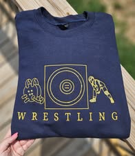 Wrestling Trio Embroidered