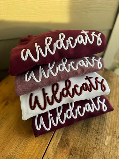 Puff Embroidery Sweatshirts