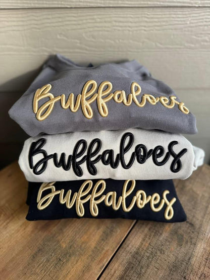 Puff Embroidery Sweatshirts