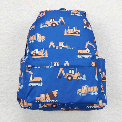 Blue Excavator Bookbag