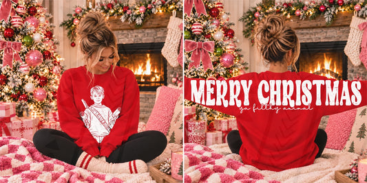 Merry Christmas Ya Filthy Animal Sweatshirt