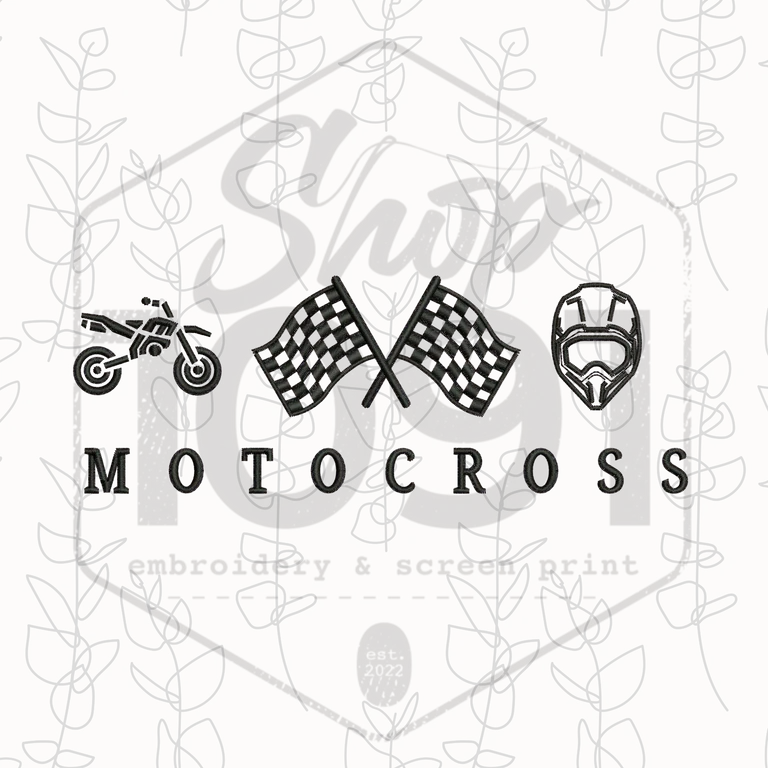 Motocross Embroidery